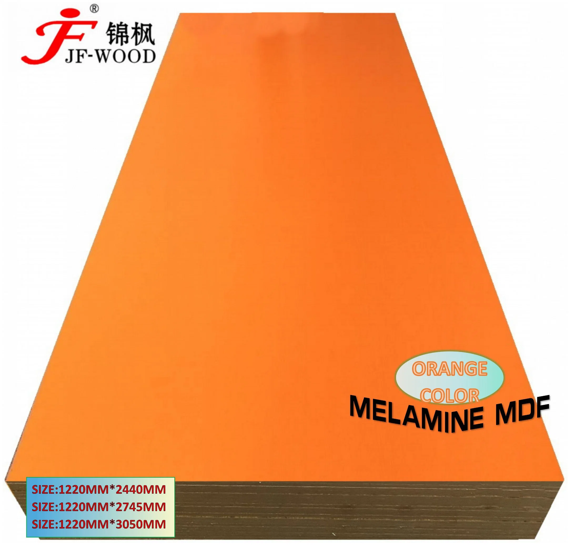 ISO9001: 2008 Furniture Grade Solid Wood Grain Color 100% Poplar 1220*2440mm Melamine MDF Board