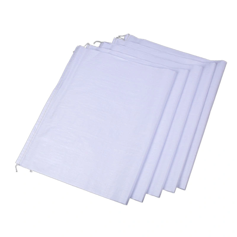 Agricultural Use Plastic White PP Woven Packaging Rice Polypropylene Bag 25kg