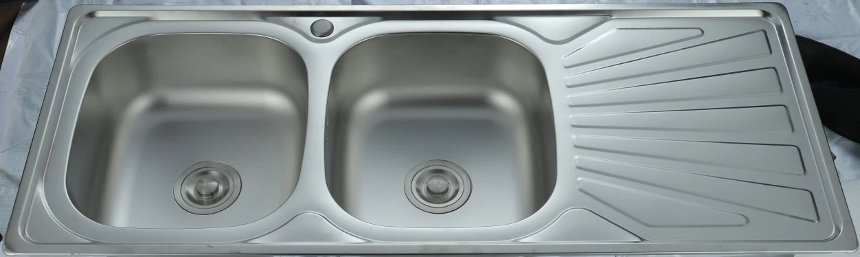 Double Sink Stainless Steel Wash Basin Wash Sink 304 Ss