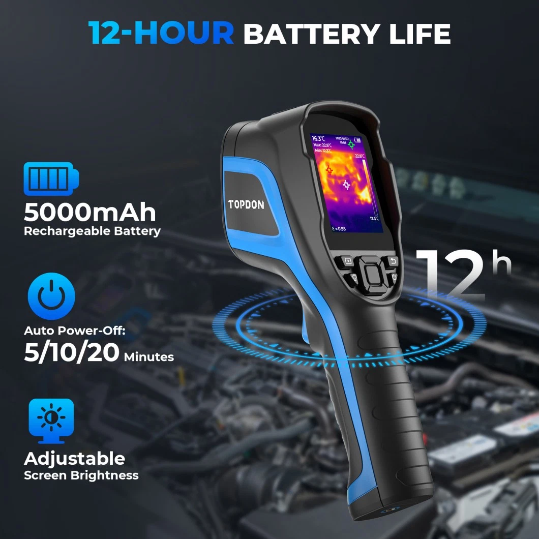 Topdon EU UK Polen Niederlande USA Australien Stock Newtc004 Portable OEM-Wärmebildkamera für Auto-Laser Kompaktmodul Handheld IR Thermografie Imaging Scanner Imager