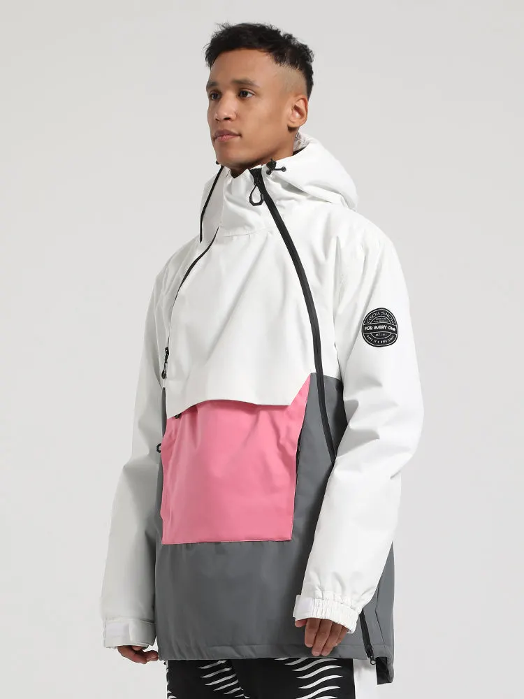 Hiworld Men's Waterproof Windproof Breathable Wear-Resistant Warm Fashion Multicolor Ski Outdoor Jacket