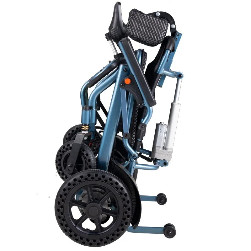 Lightweight Aluminum Alloy 180W Motor Power Foldable Electric Wheelchair for Disable