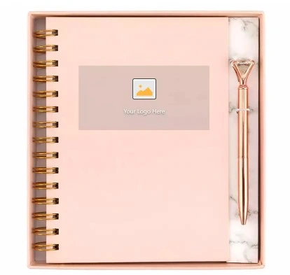Black Card Paper Planner Custom Notebook Gift Set