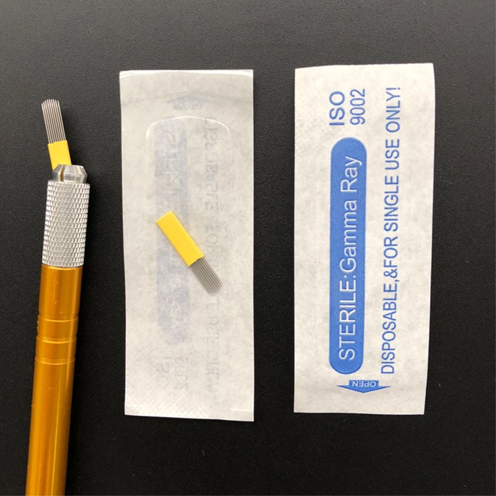 Beiqili maquiagem permanente Nano agulha Microblading fornece agulha de tatuagem sobrancelha PMU Micro Agujas Microblading Blades Needles
