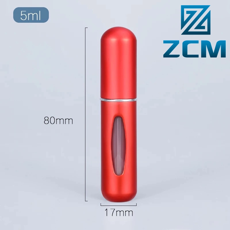 Shenzhen Custom Manufacturing CNC Machined Anodized Colorful Aluminum Perfume Spray Bottle Cosmetic Container