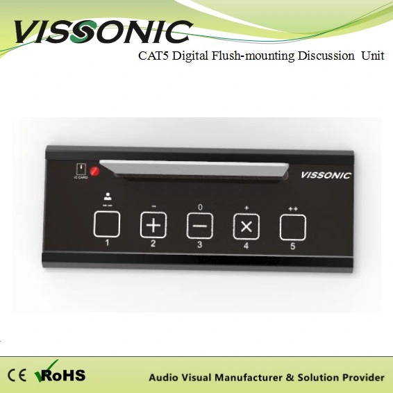 Vissonic Fluntmount Conference System Digital Voting Unit with IC-Card Reader