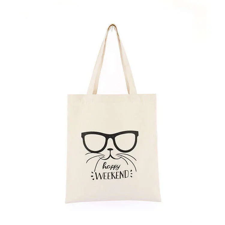 Custom Print Logo Shopping Recycled Gift Cotton Canvas Tote Bag for Promotion