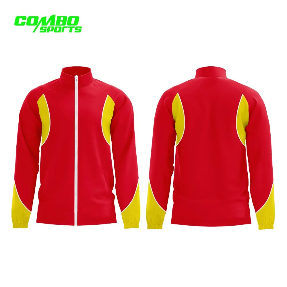 Combo Sublimation Sportswear Custom Trainingsanzug Reißverschluss Jacke