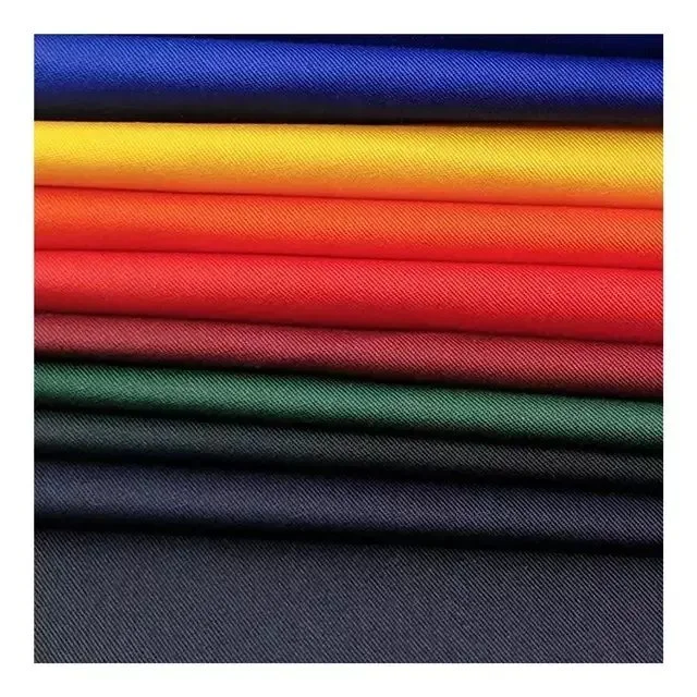 Wholesale Twill C100 Ring Spun 190 GSM Workwear Cotton Nurse Uniform Material Fabric Canvas Fabric CE Woven Bci Plain Dyed En