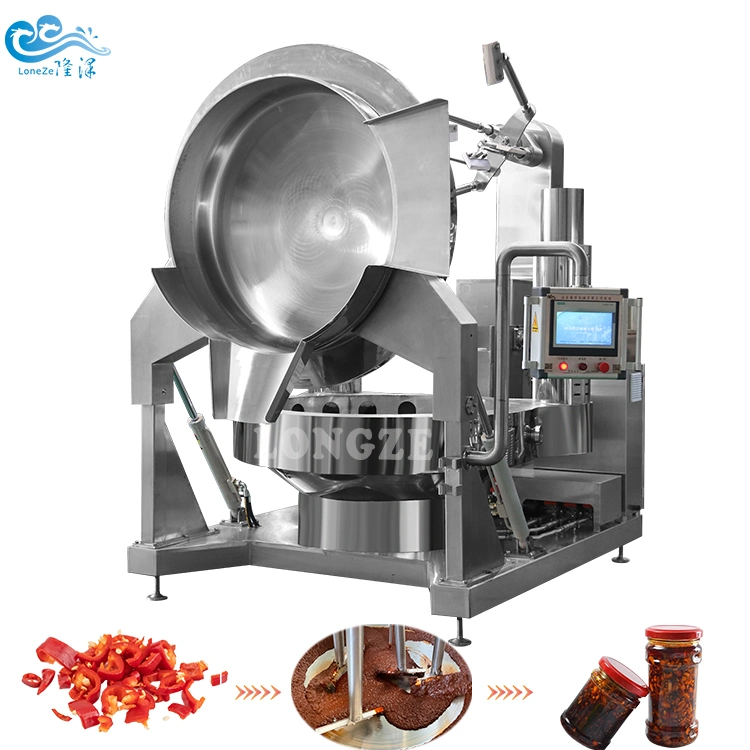 100 L- 800 L Industrial Electrical Double Layer Planetary Cooking Kettle with Mixer Machine