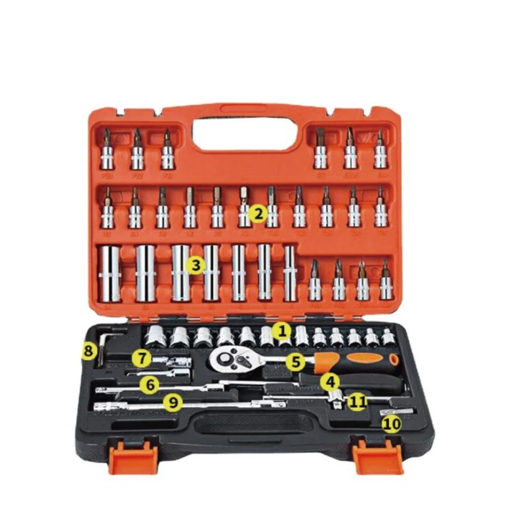 53 PCS Car and Motorcycle Tool Box Repair Kit Ci25219