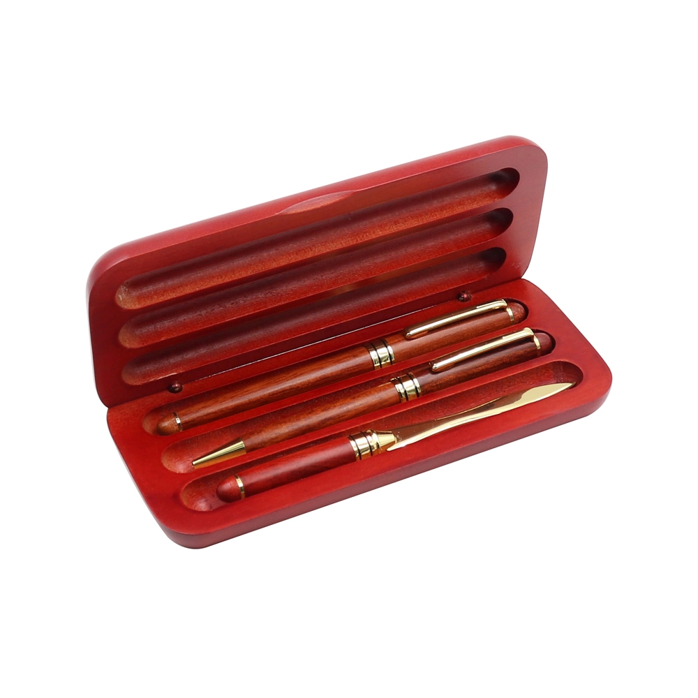 Eco Friendly Handcraft Natural Wood Rosewood Gift Pen Set