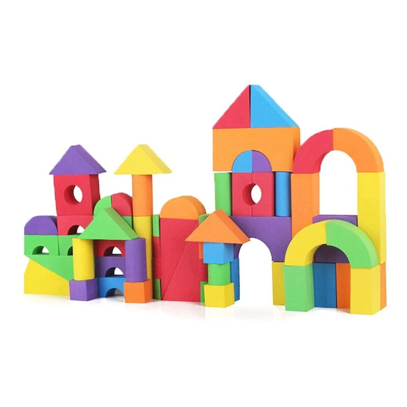La construcción de la educación de la seguridad pasa de juguete DIY no tóxico de espuma EVA grandes bloques de construcción de juguetes para niños