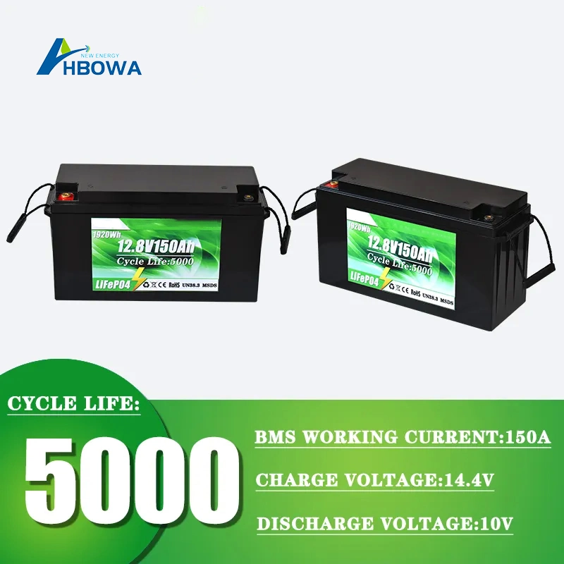 Hbowa ODM&OEM LiFePO4 Battery 12V 100ah 200ah 300ah Home Energy Solar Storage