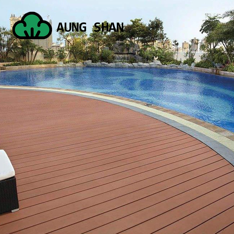 Hautfreundliche Outdoor Holz Kunststoff Composite Deck Boards Holz Textur Bodenbelag Günstige künstliche Laubholz WPC-Terrasse