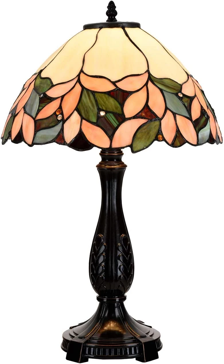 Jl-163 Modern Pink Wisteria Tiffany Style Stained Glass Table Lamp