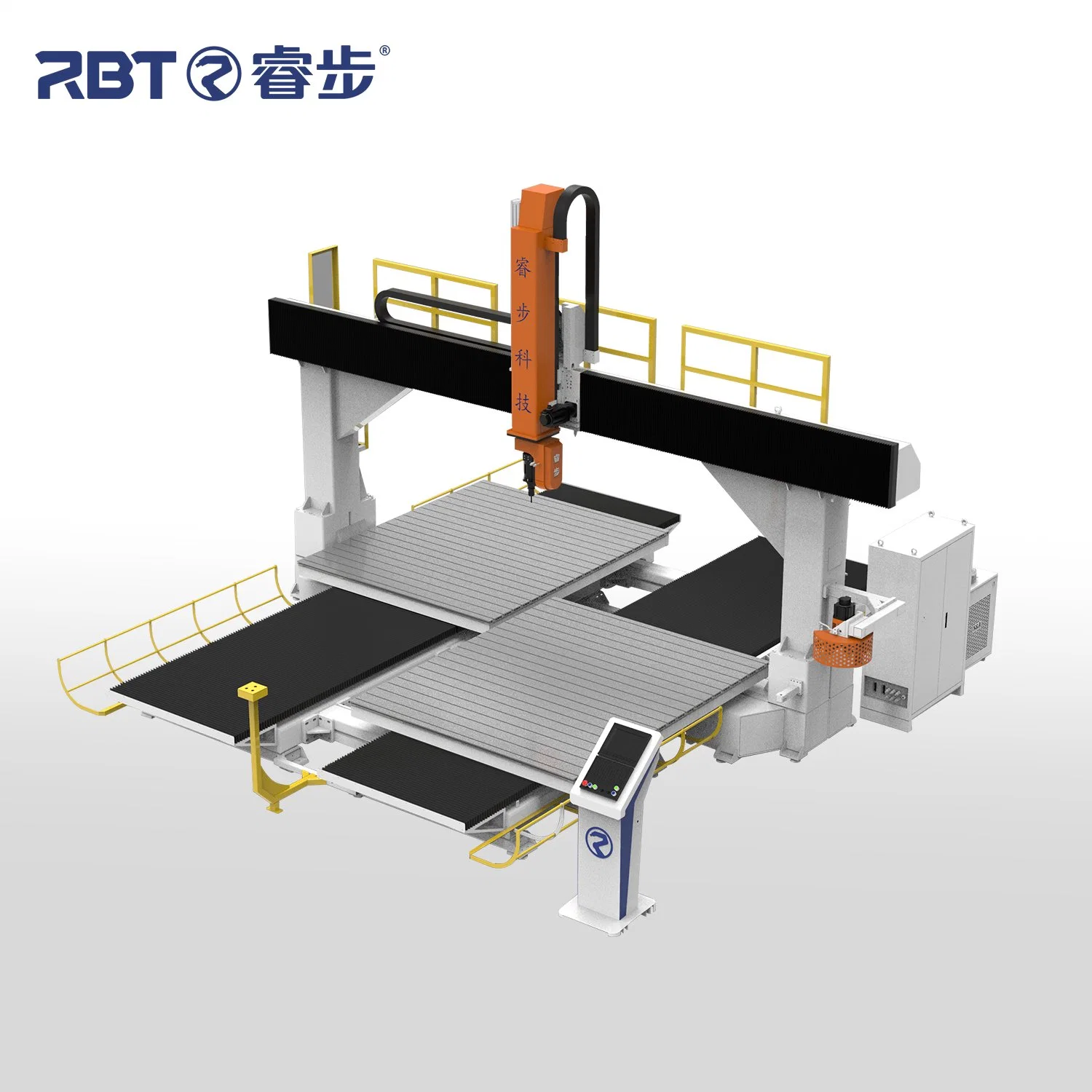 Venta en caliente RBT 6 Axis Corte automático de borde no metálico/taladro Máquina CNC para la Industria Plástica