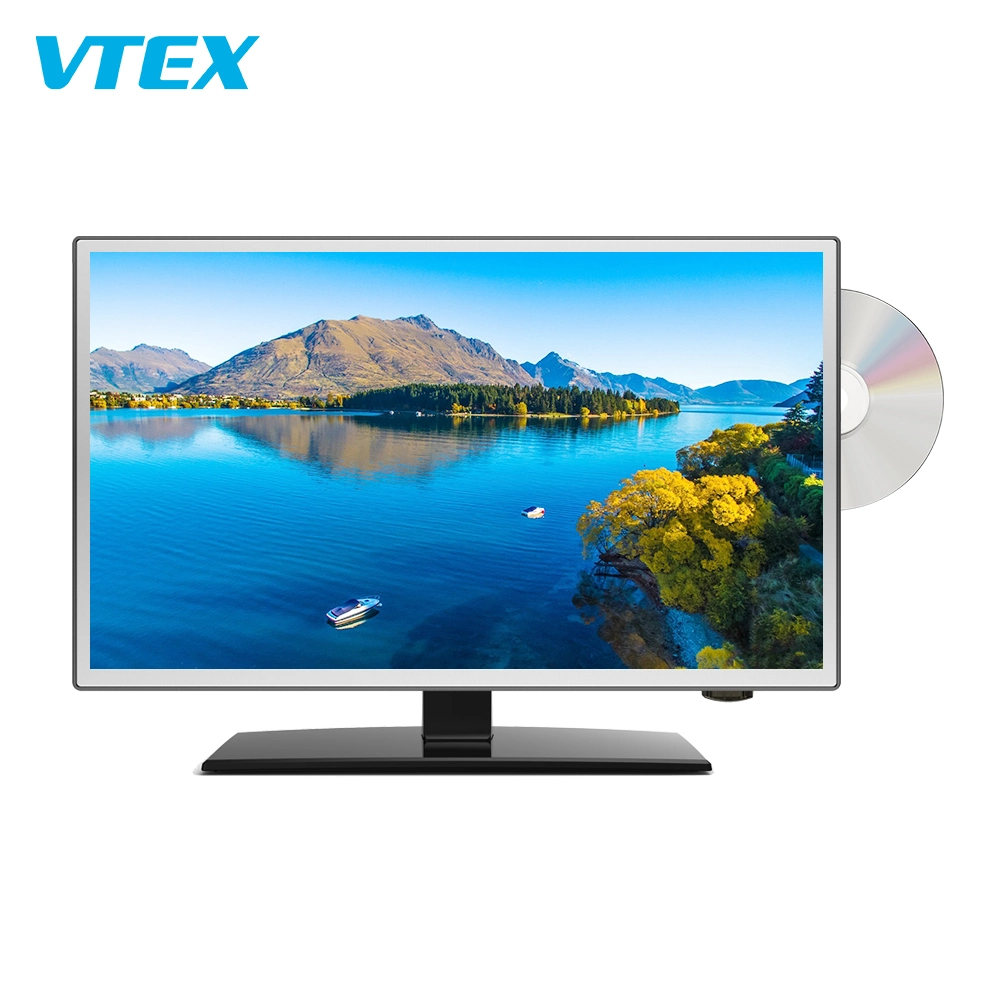 Venta caliente Luz trasera LED HD DVD TV con pantalla LCD TV TDT Combo de alto brillo Vídeo TV