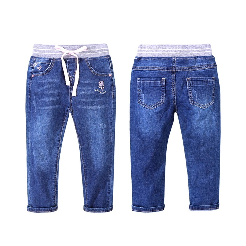 Pantalons de mode pour enfants Conception en gros Jeans pour bébés Garçons de haute qualité Pantalons décontractés Bleu Pantalons de garçon