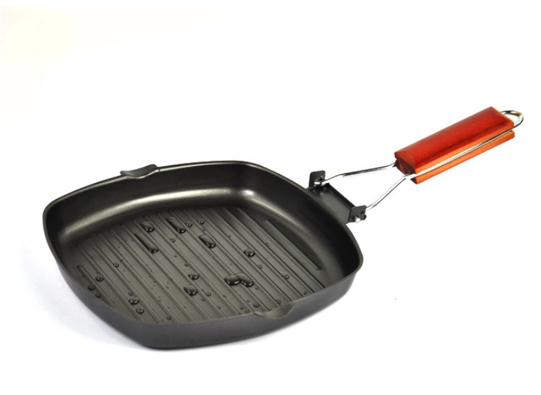 New Design Non Stick Cast Iron Fry Pan with Folding Handle