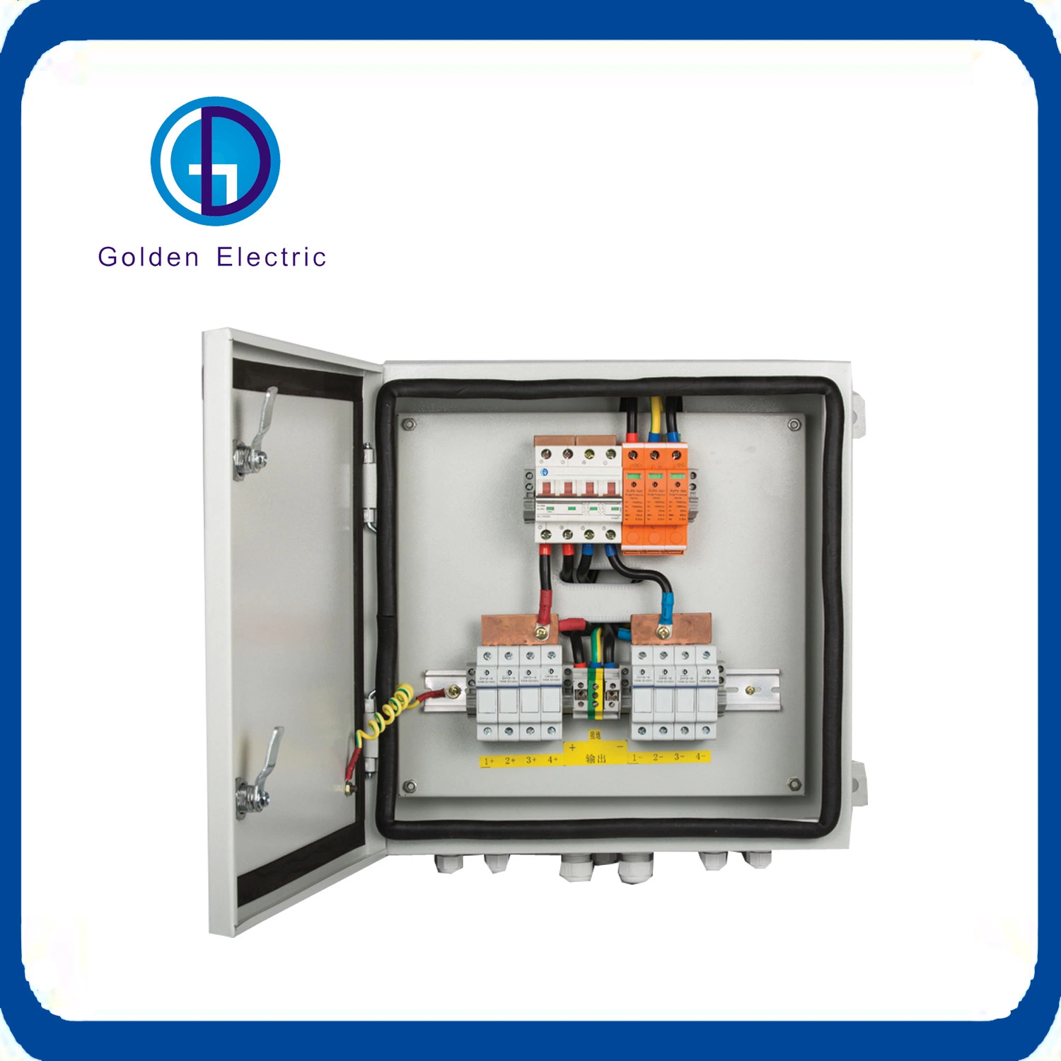 Plastic/Metal PV Combiner Box Combination Panel Solar System Connection Box PV Array Box with Transparant Door