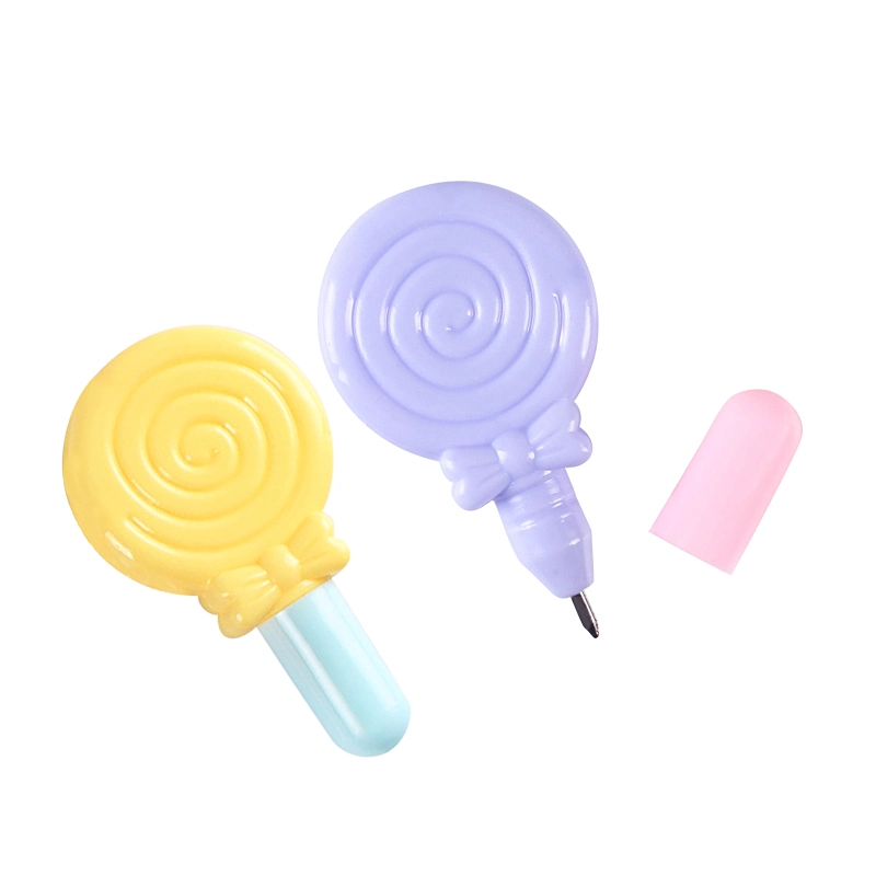 Рекламный Lollipop-образный пластиковый шарико-карандаш Дети Учебные Stationery игрушки Детские образовательные рекламные игрушки