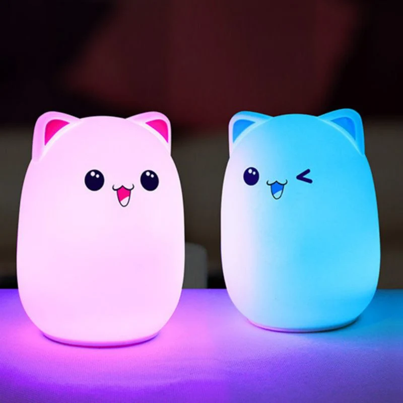 Colorlife Bear Night Light Silicone Christmas Gift for Kids Toy