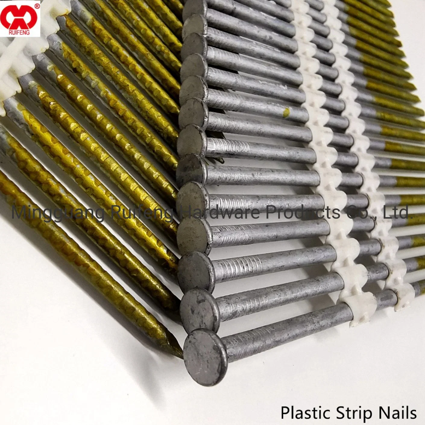 Wholesale/Supplier Supplier Stock Lot Nail and Staple Products- 3.9*130 Plastic Strip Nail.