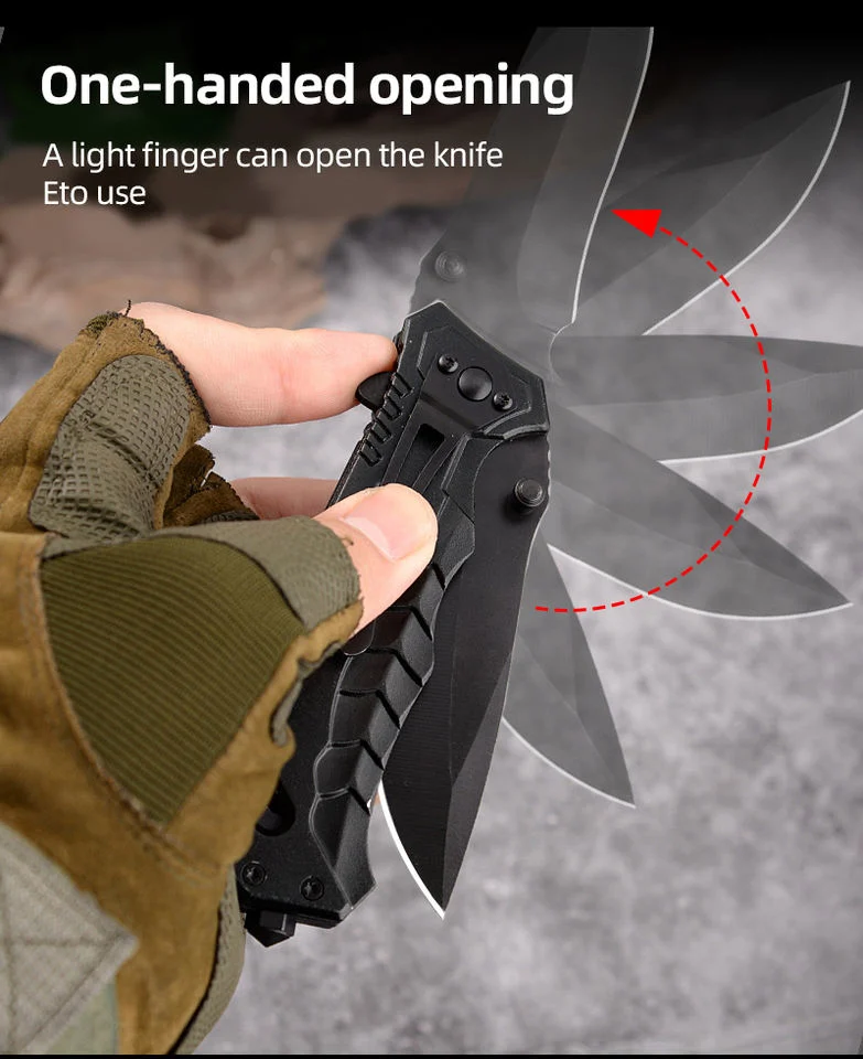 Blank Blades Outdoor Camping Survival Tactical Utility Hunting Mini Folding Pocket Knife