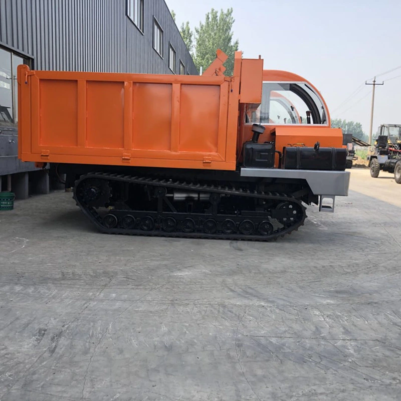 Td-10 3-10 Ton esteira de borracha do veículo de transporte Tratores de Esteiras Dumper Truck para a agricultura