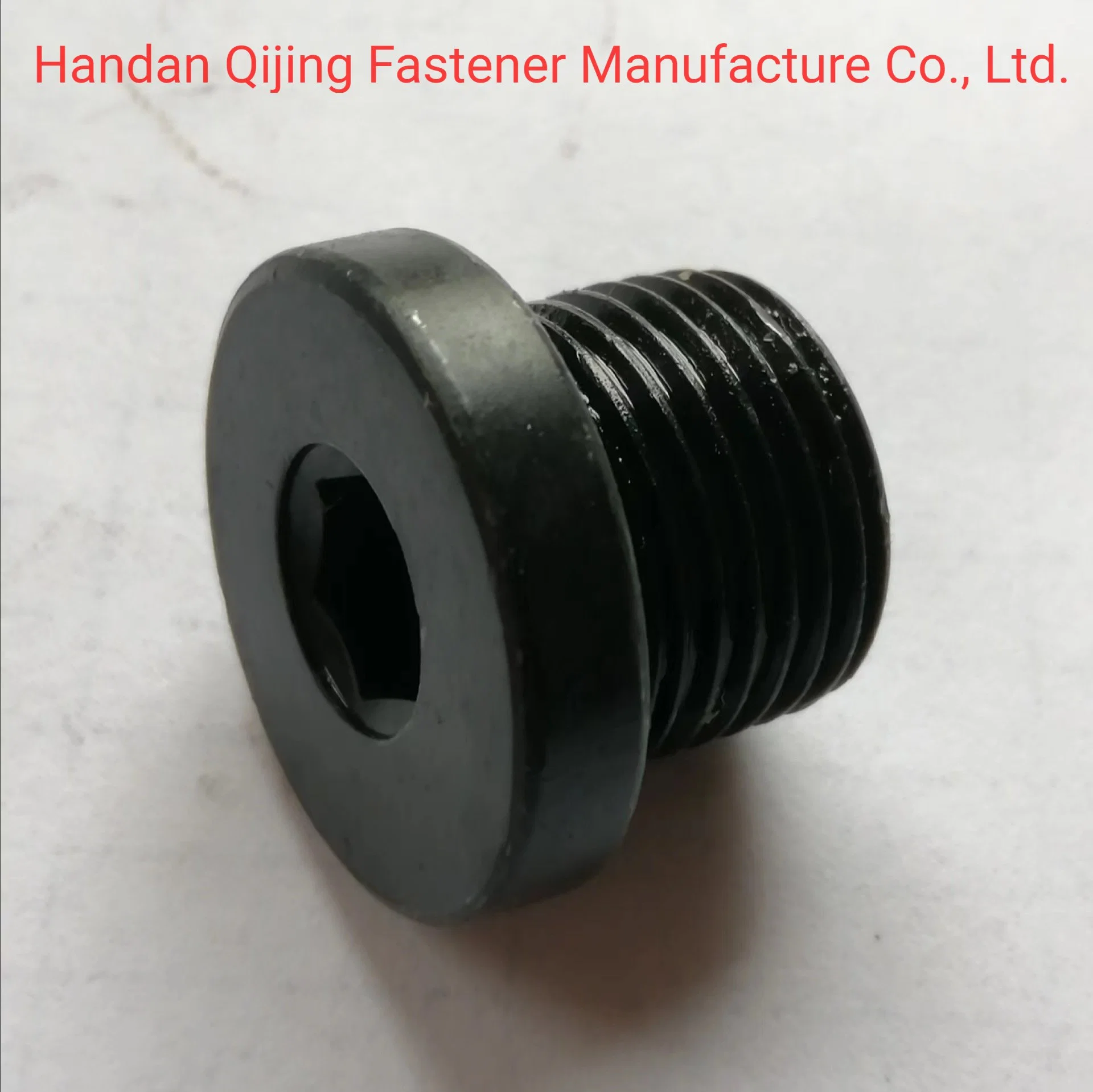 Black Magnetic Oil Plug with Outer Hexagon Threadscrew Oil Drain Plug Pipe Plug Screw