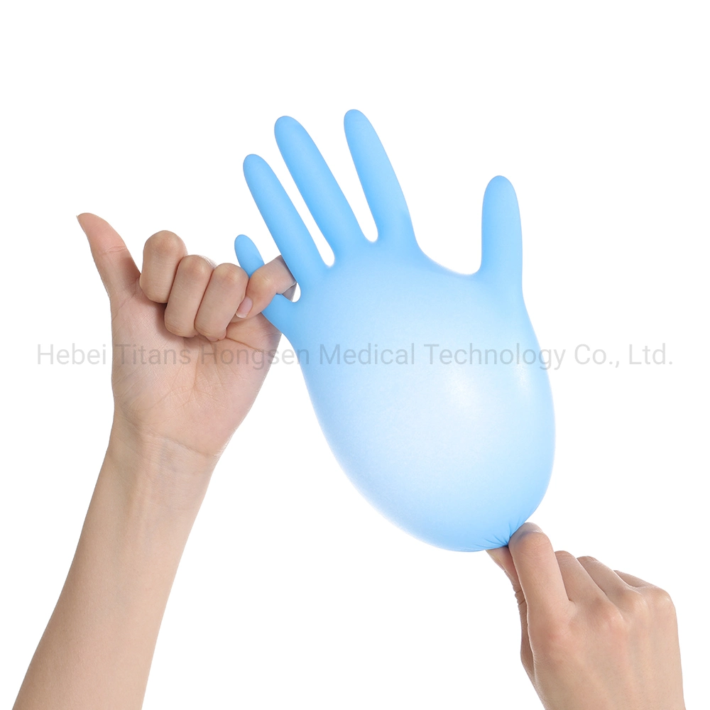 Medical Examination Disposable Nitrile Gloves Suppliers Boxes Powder Free Blue Medical Nitrile Gloves Manufacturer