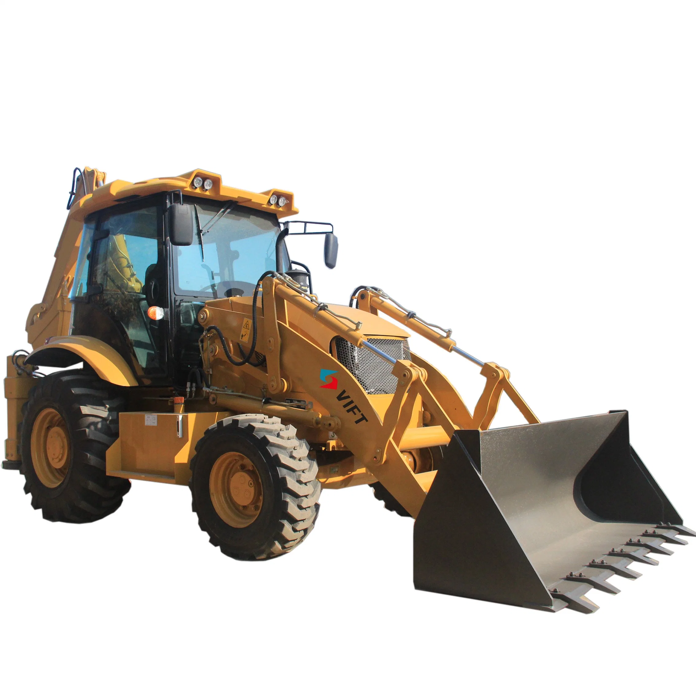 Vift Brand Supply Mini Vt388 Diesel Backhoe Loader Excavator Digger Customized Attachments Optional