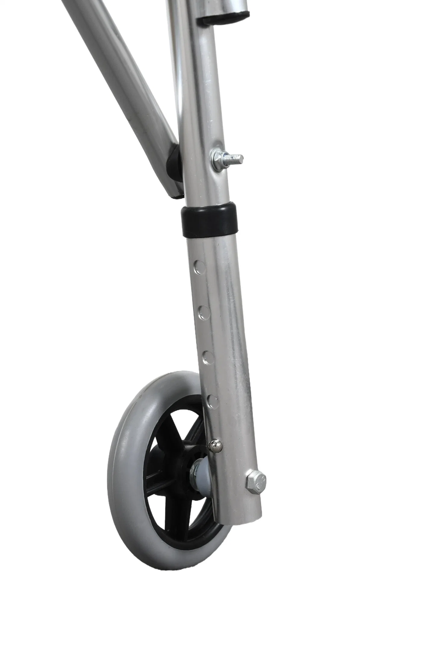 Pliable en aluminium léger Medical Walker avec roues pivotantes pour les personnes âgées à marcher et à la réhabilitation du patient comme l'équipement hospitalier- E