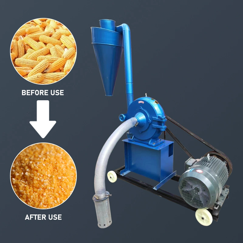 Grass Maize Corn Crusher Disc Mill Machine Grain Grinder for Animal Livestock Feed