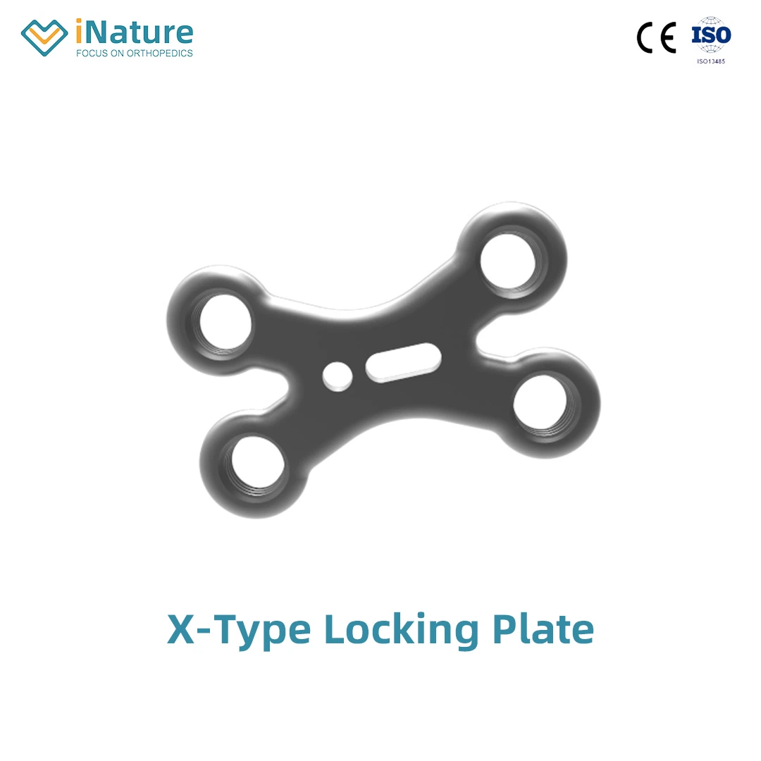 Pure Titanium Trauma Orthopedics Surgery X-Type Locking Plate