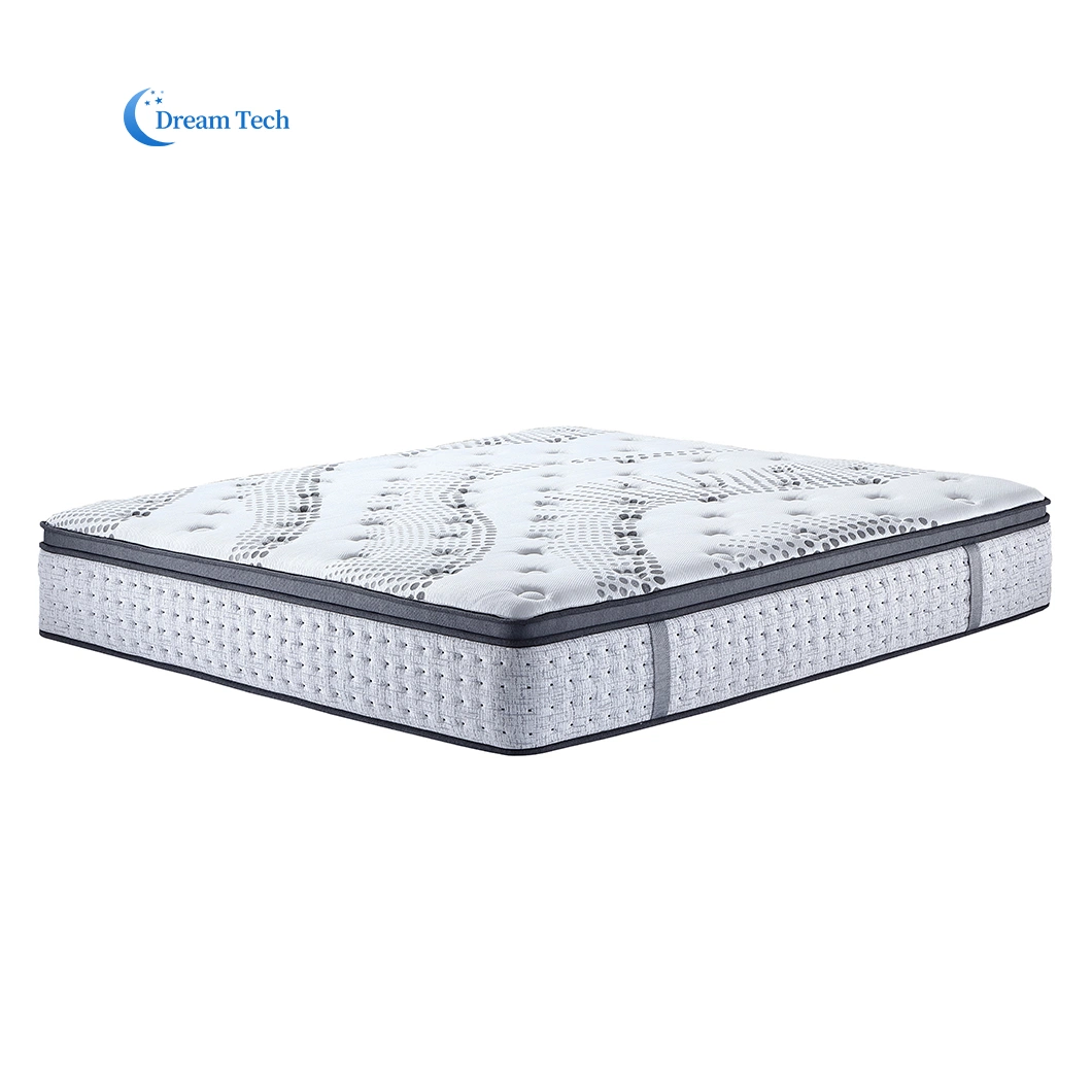 OEM/ODM China Factory Full Size King Size Luxury Hotel Bedroom Furniture Nature Latex Gel Memory Foam Pocket Spring Bed Mattress