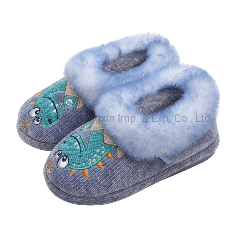 Cute Baby Kids Animal Embroidered Girl Shoes Cotton Slippers