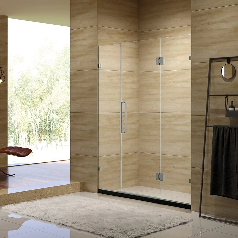 China Wholesale/Supplier Decoration Bathroom Furniture Frameless Shower Enclosure Door with Stainless Steel Profile