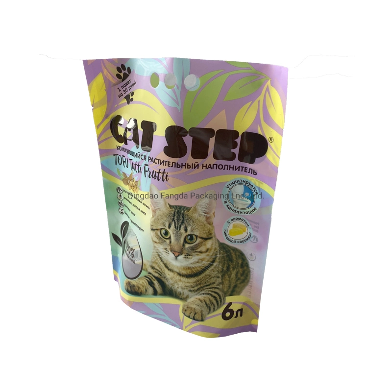 Plastic Cat Litter Bag Packaging Bag Handle Bag Printing Bag Pet Product