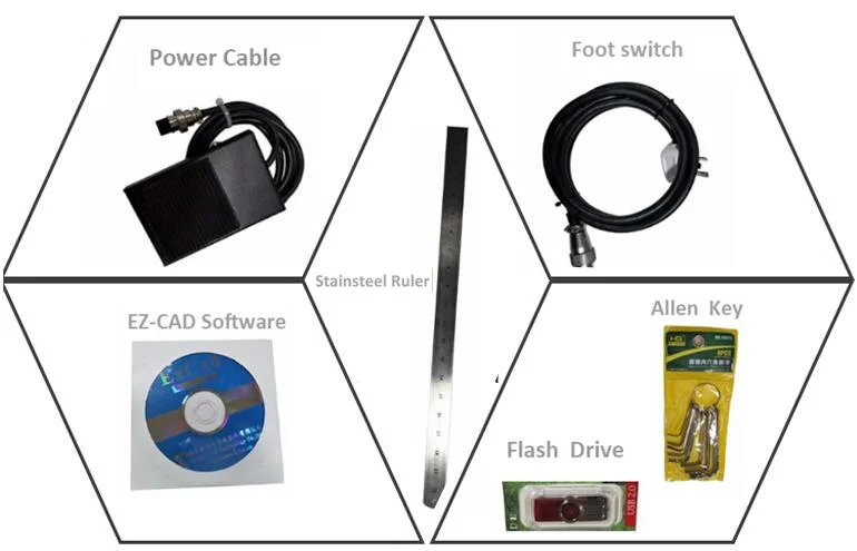 Online Fly Fiber Laser Marking Machine for Metal with LCD Touch Screen