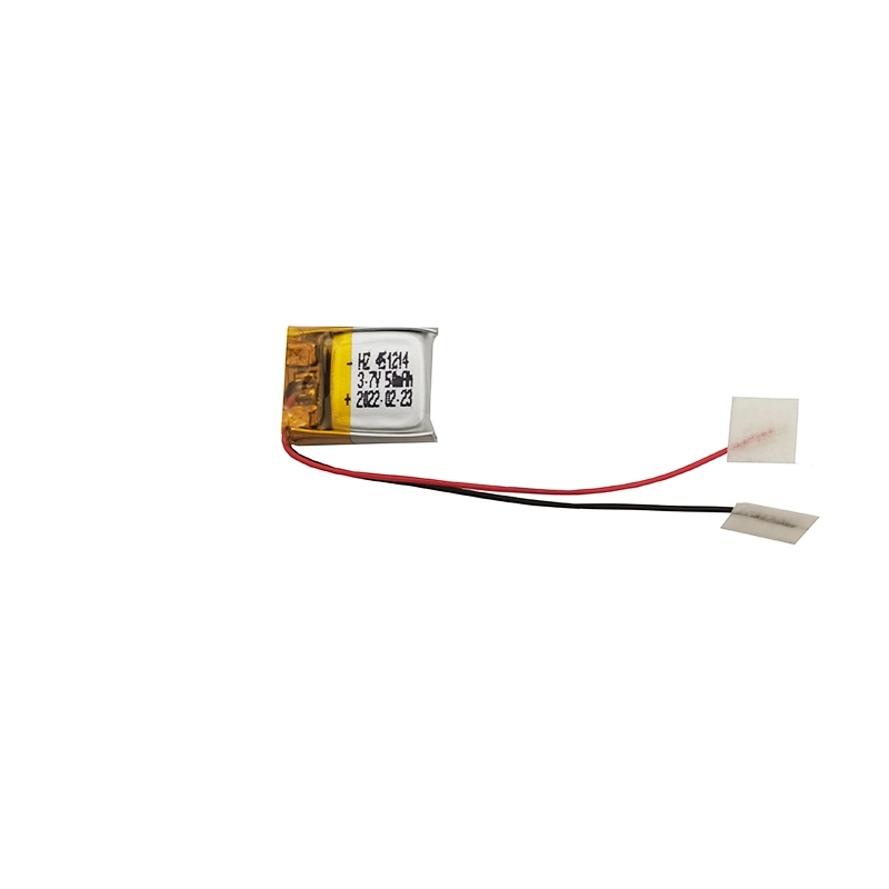 IEC62133/En62133/CE/Un38.3/MSDS 451214 bateria de lítio de polímero recarregável de 50 mAh e 3,7V para Wearable Dispositivo