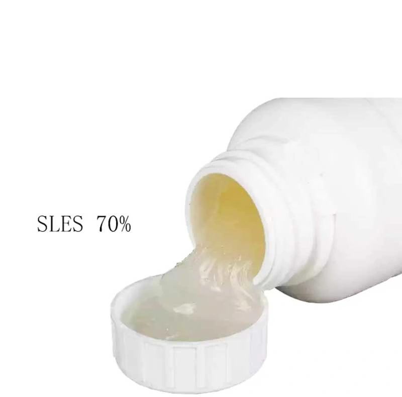 Química detergente SLES AES (lauril éter sulfato de sodio 70%), fabricante de SLES