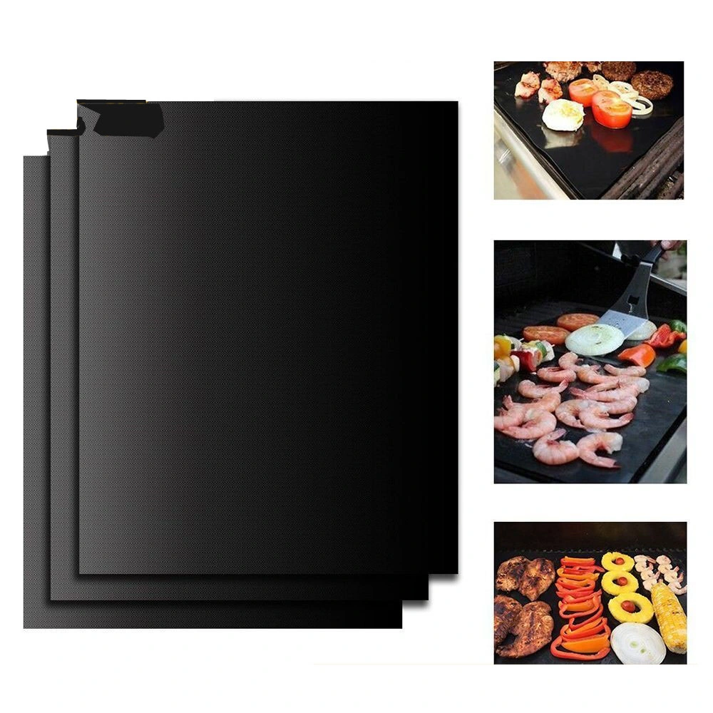 Venta caliente negro silicona FDA Mat para barbacoa