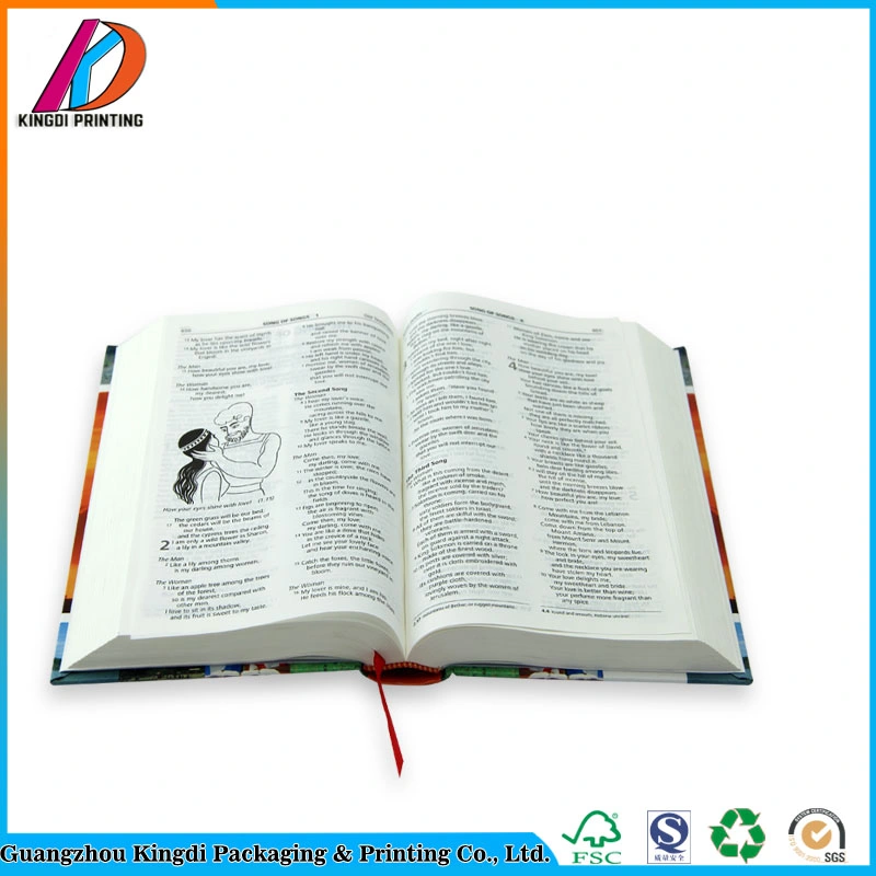 Tapa dura Biblia libro personalizado servicio de imprenta