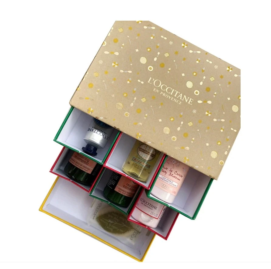Hot Sale Lucky Box Custom Printed Cardboard Paper Gift Box Advent Calendar Packaging Box