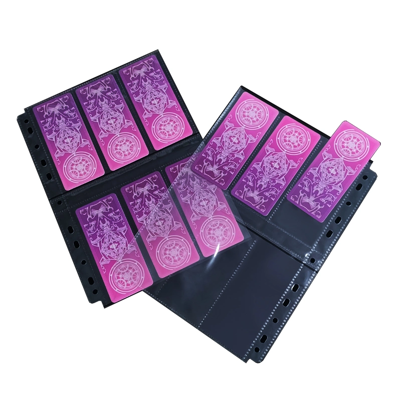 Transparent Yeluoli Game Card 9 Pocket Page Protector Trading Card Sleeves with PP