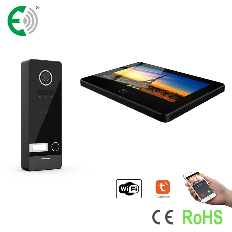 7"UTP/IP WiFi Home Security Video Doorphone with Touch Screen and Support Card Unlock