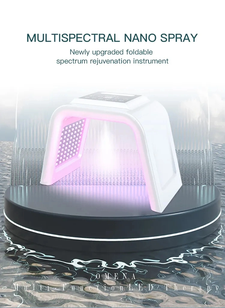 7 Color Photon Face Mask Nano Spray Beauty Salon SPA Equipment Anti Wrinkle Aging Skin Rejuvenation PDT LED Therapy Machine