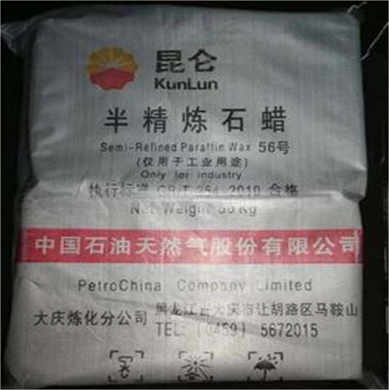 Kunlun Brand Slab a granel Cera de parafina completamente refinada 58-60 para Fabricación de velas